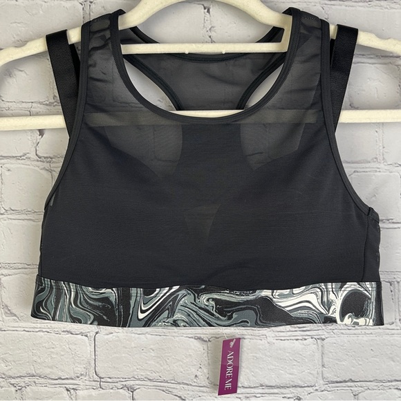 ADORE ME Micah Contour black sports bra NEW, size 32B - Picture 15 of 15